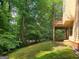 Private backyard with deck and wooded area at 4281 Horder Ct, Snellville, GA 30039