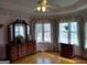 Bedroom features a large bay window, wood floors and traditional decor at 0 Hawkins Academy Rd, Social Circle, GA 30025