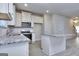 Beautiful kitchen featuring stainless appliances, granite counters, and modern cabinets at 6116 Ripple Way # 47, South Fulton, GA 30349