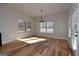 Bright breakfast nook with hardwood floors and window seating at 329 Rays Ct # 12, Grayson, GA 30017