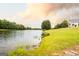 Picturesque pond featuring lush green grass, trees, and wildlife, creating a serene and inviting outdoor space at 1875 Highway 142 E, Covington, GA 30014