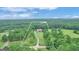 Aerial view of house and 10.32 acres of land at 282 Quarters Rd, Fayetteville, GA 30215