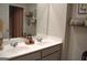 Bathroom with double vanity and decorative accents at 1625 Zara Ln, Stockbridge, GA 30281