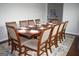 Formal dining room with large table and seating for ten at 1625 Zara Ln, Stockbridge, GA 30281