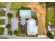 Overhead shot of the community pool, clubhouse and tennis court at 1018 Nandina Ct, Villa Rica, GA 30180