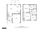 Floor plan of both floors showing the layout of the house at 1018 Nandina Ct, Villa Rica, GA 30180