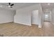 The spacious living room features wood-look floors and easy access to other rooms at 271 Orwell Dr # 49, Social Circle, GA 30025