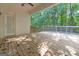 Covered wooden back deck overlooking private, wooded backyard at 3192 Creek W Trce, Powder Springs, GA 30127