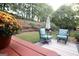 Lawn and patio offer outdoor seating, flowers, a retaining wall, and a garden at 121 Pinnacle Ln, Mcdonough, GA 30253