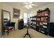 Secondary bedroom with eclectic decorations, a large window and closet at 121 Pinnacle Ln, Mcdonough, GA 30253