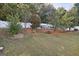 Landscaped backyard with various plants and trees at 348 Relative Trl, Mcdonough, GA 30253