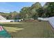 Large backyard with lush lawn and privacy fence at 348 Relative Trl, Mcdonough, GA 30253