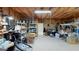 Unfinished basement space, perfect for storage or converting into a recreation room or hobby area at 1461 Hada Ln, Lawrenceville, GA 30043