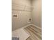 Laundry room featuring shelving, vinyl flooring and hookups at 161 Jodi Pl, Locust Grove, GA 30248