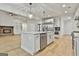 Modern kitchen with stainless steel appliances and island at 150 Dockside Dr # 382, Fayetteville, GA 30215