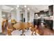 Kitchen dining area with hardwood floors and chandelier at 4983 Whiteoak Se Walk # Bldg 19, Smyrna, GA 30080