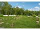 Beautiful backyard featuring a well-maintained lawn and a perimeter of mature trees at 3140 Jackson Creek Dr, Stockbridge, GA 30281