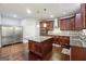 Modern kitchen featuring an island, stainless steel appliances, and lots of cabinet space at 3140 Jackson Creek Dr, Stockbridge, GA 30281