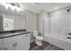 Clean bathroom with granite counters and shower/tub combination at 585 Highway 155 North N, Mcdonough, GA 30252