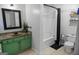 Bathroom featuring modern vanity, toilet, and shower/tub combination at 2700 Pine Ne St # 2108, Atlanta, GA 30324
