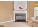 Close-up of the fireplace with a decorative mantel at 4424 Bellwood Cir, Atlanta, GA 30349