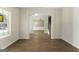 Bright living room with hardwood floors and arched entryway at 515 Bohannon Rd # 13, Grantville, GA 30220