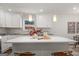 Recently updated kitchen featuring white shaker cabinets, quartz countertops and a large island at 166 Chappell Nw Rd, Atlanta, GA 30314