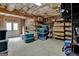 Unfinished basement with ample storage space at 140 Haddock Pt, Brooks, GA 30205