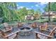 Inviting firepit area with comfortable seating for outdoor gatherings at 140 Haddock Pt, Brooks, GA 30205