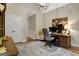 Bright home office with ample natural light at 140 Haddock Pt, Brooks, GA 30205