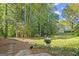 Spacious backyard with a grill and wooded area at 7445 Talbot Colony, Sandy Springs, GA 30328