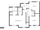 Second floorplan features primary bedroom, walk-in closet, bath, laundry room, and additional bedrooms at 200 Eagle Glen Ct, Woodstock, GA 30189
