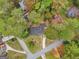 Scenic aerial view of the property nestled among lush, mature trees at 1973 Glendale Dr, Decatur, GA 30032
