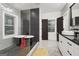 Stylish bathroom with a sleek soaking tub, modern finishes and elegant fixtures at 1973 Glendale Dr, Decatur, GA 30032