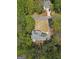 Birds eye view of the property with lush greenery surrounding the residence at 22 Agean Way, Whitesburg, GA 30185