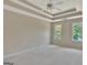 Bright, airy bedroom with lots of natural light and a tray ceiling; neutral carpet and paint at 22 Agean Way, Whitesburg, GA 30185