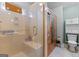 Bathroom with walk-in shower and sauna at 785 Seabolt Rd, Locust Grove, GA 30248