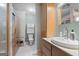 Bathroom with toilet, sink, and a sauna at 785 Seabolt Rd, Locust Grove, GA 30248