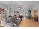 Open living space with hardwood floors and kitchen view at 785 Seabolt Rd, Locust Grove, GA 30248