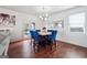 Bright dining room with hardwood floors and seating for four at 5602 Waverly Park, Atlanta, GA 30349