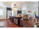 Kitchen island with granite countertop and stainless steel sink at 5602 Waverly Park, Atlanta, GA 30349