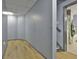 Basement hallway leads to a bathroom at 684 Brooks Woolsey Rd, Brooks, GA 30205