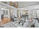 Open-concept living room with tall ceilings and hardwood flooring at 684 Brooks Woolsey Rd, Brooks, GA 30205