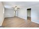 Large bedroom featuring wood floors, and a ceiling fan at 4239 Newcomb Rd, Decatur, GA 30034