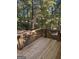 Wooden deck overlooking the wooded backyard at 7193 Tara Dr, Villa Rica, GA 30180