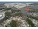 Expansive aerial view of the property, showcasing its location near Highway 19/41 and surrounding community at 130 Nicki Ct, Hampton, GA 30228