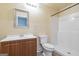 Clean bathroom featuring a vanity, toilet, and walk-in shower at 625 Aya Cir, Loganville, GA 30052