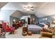 Large bedroom with vaulted ceilings, plenty of seating, and comfortable furnishings at 50 Persian Pl, Whitesburg, GA 30185