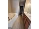 Double vanity bathroom with soaking tub and separate shower at 2809 Hillside Way, Decatur, GA 30034