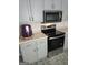 Well-equipped kitchen with gray cabinets and stainless steel appliances at 1601 Celestial Ct, Mcdonough, GA 30253